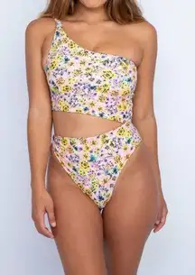 NEW Skatie Nicole one piece one shoulder swimsuit in Florence Floral