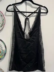 NEW Victorias Secret Chemise Black Lace Small