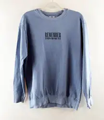 Taylor Swift Eras Tour Crewneck Sweatshirt Blue Medium