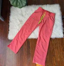 FIGS Scrub Pants Pink Salmon
