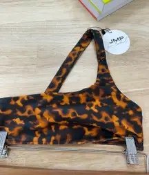 JMP Tortoise Shell One Shoulder Bikini Top