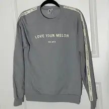 Love Your Melon Gray Sweatshirt Small