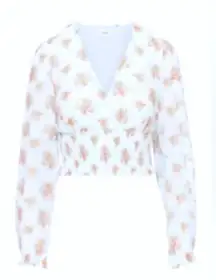 Aritzia Wistful Patterned Blouse Small