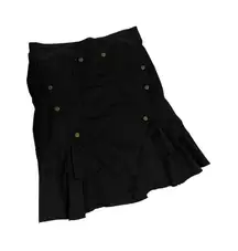 Forever 21 vintage black ruffled skirt accent size medium