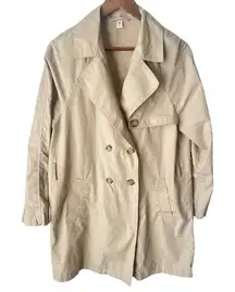 Bp Size Small Women’s Lightweight Trench Coat Overcoat Beige Tan
