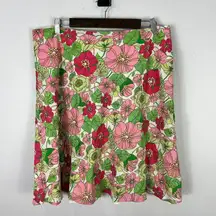 GAP Skirt Womens 12 Floral Cotton Y2K Cottagecore Retro Indie Fairycore Summer