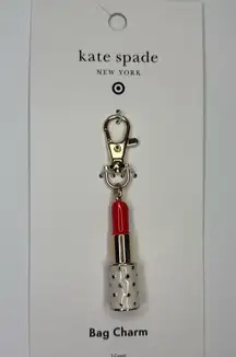 Kate Spade x Target Lipstick Bag Charm NWT