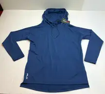 RLX Ralph Lauren Lux Carbon Spring Navy Heather Womens Golf Hoodie Size XS‎ NEW