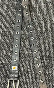 Carhartt Women's Black Perforated Italian Leather Belt