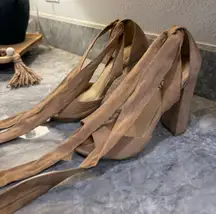 Lulus Lace-Up Heels Size 6