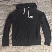 Nike Black & White Confetti Knit Zip-Up Hoodie