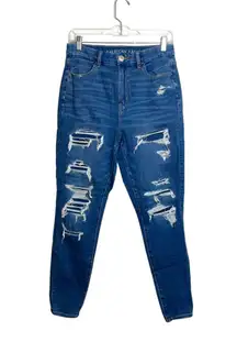 The Dream Jean Medium Patch Distressed Curvy Skinny Jeans