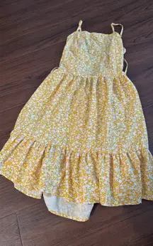 Floral Yellow Dress