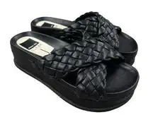 DV by Dolce Vit Dolce Vita - Wrenly Braided Platform Slide Sandals in Black