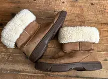 Ugg shearling lined 7 warm trendy slip on boots