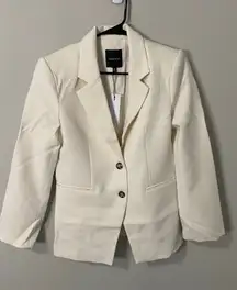 New Dynamite Women's Fitted Blazer, Sea Salt Size Medium