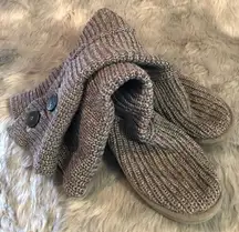 Knit button style ugg boots