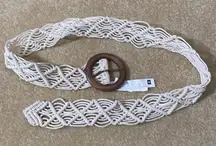 Women’s Belt 100% Woven Cotton Body Small NWT