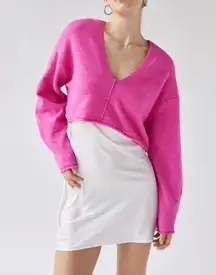 Urban Outfitters Pink cropped sweater