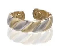 Magnetic Two Tone Ring - Arthritis Therapy Energy Ring