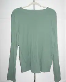 Gap green ribbed long sleeve