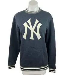 New Era Navy MLB New York Yankees Retro Logo Crew Neck Pullover Sweatshirt Sz S