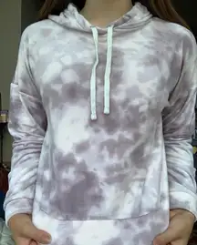 Purple Tie Dye Hooded Pullover 