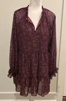 New With Tags Dress Forum Floral Ruffle Tiered Dress Sz M