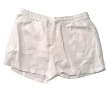 Quince European Linen White Shorts Size Large