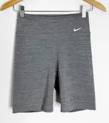 Nike One Women's Mid-Rise Dri-FIT Bike Shorts - Gray - Size XS