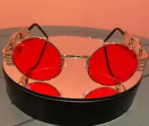 Red & Gold Paparazzi Circle Frames