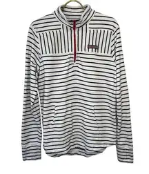 Vineyard Vines Martha's Shep Shirt USA Flag Stripe Pull Over 1/4 Zip Ladies SM