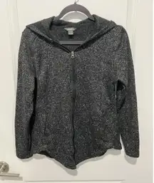 Eddie Bauer Full‎ Zip Hoodie Jacket Women's M Fleece Lined Pockets Athleisure