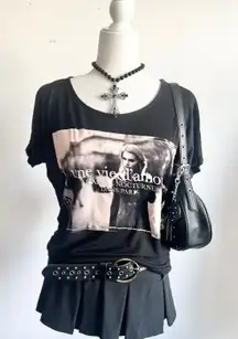 Black Y2K‎ Graphic Tee, Vintage, Retro, Streetwear, Indie, Grunge, 90s, Small