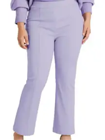 HILL HOUSE The Claire Pant Size XL Lavender Stretch Cotton Career Dressy