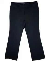 Lafayette 148 New York Black Stretch Virgin Wool‎ Bootcut Pant