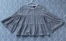 By Bloomingdales Striped Long Sleeve Top - Size Medium