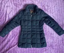 MONCLER Black Down Puffer Coat