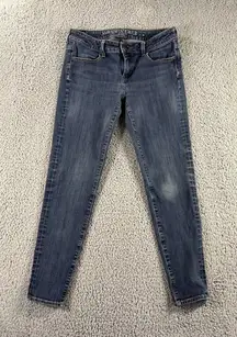 American Eagle Jeans Women 4 Short Super Stretch Low Rise Skinny‎ Dark Wash