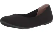 Amazon Essentials Women's Knit Ballet Flat in Black, Size 6.5 Wide​​​​​​​​​