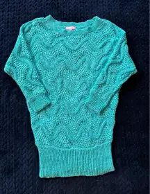 Lilly Pulitzer Women's Knit‎ Like Beach Cover Up turquoise Blue Size Xs/S