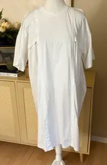 DIESEL‎ BLACK GOLD White Cotton Oversized T-Shirt Dress Size 44 / Small