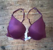 Victoria’s Secret maroon wear everywhere push-up 32D bra