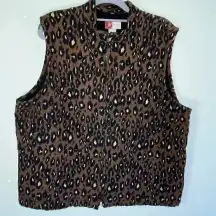 Jennifer‎ Moore Women’s Animal Print 100% Cotton Vest 18
