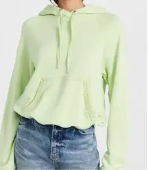 Ulla Johnson Iggy Hoodie Sweatshirt in Pistachio Green