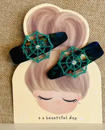 Spider Web Hair clips Halloween