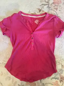 hot pink anthropologie baby tee 