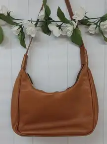 Le Donne Tan Brown Soft Leather Small Hobo Shoulder Bag Purse Made in Columbia