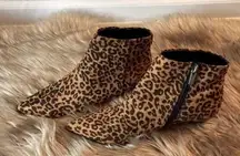 Leopard print boots