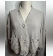 Revolve Hello Nite Soft Cardigan Sweater Loungewear 2 Pkts Medium NWT